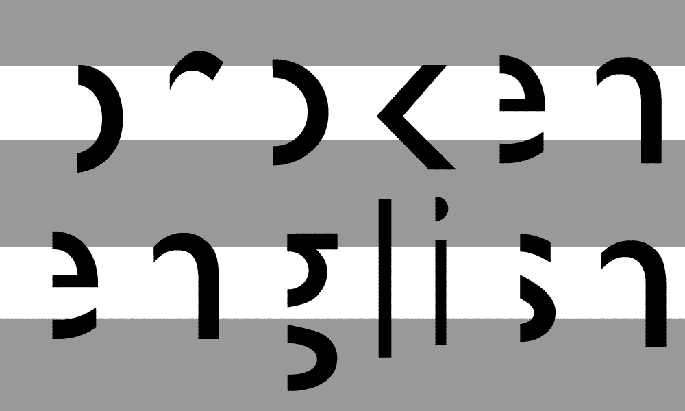 broken english animation